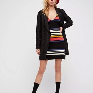 Free People Gidget Striped Sweater Mini Dress